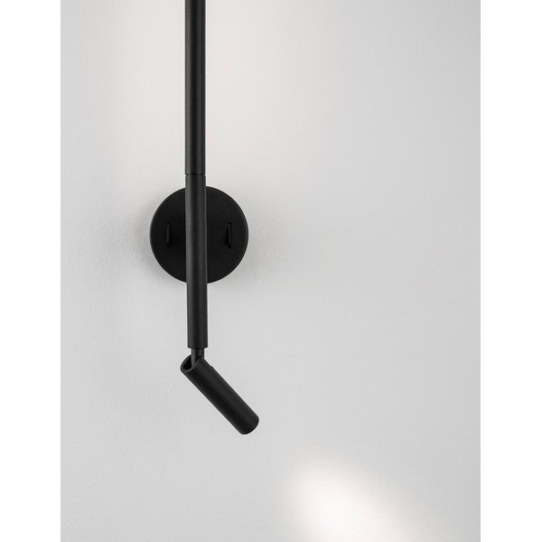 Aplică de perete negru-mat LED cu structură flexibilă din aluminiu Handy – Nova Luce-image-1