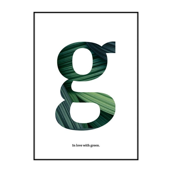 Poster Imagioo In Love With Green, 40 x 30 cm