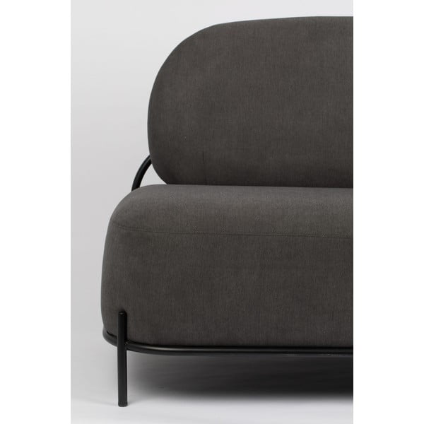 Canapea White Label Polly, gri închis-image-3