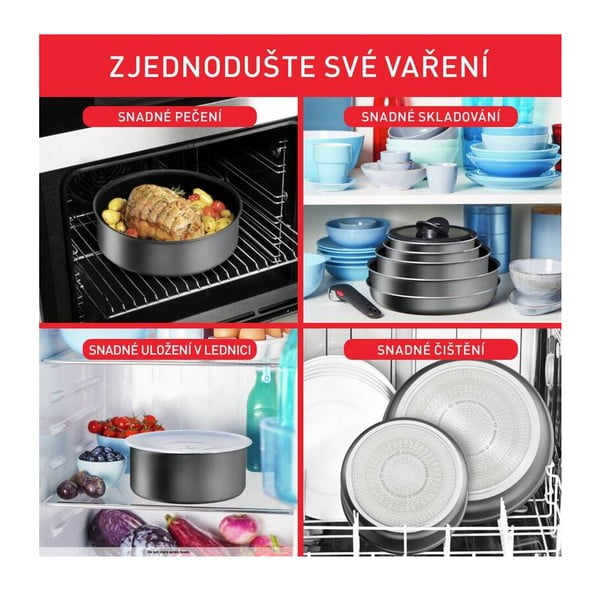 Set de vase pentru gătit 20 buc. din aluminiu Ingenio Daily Chef On – Tefal-image-2