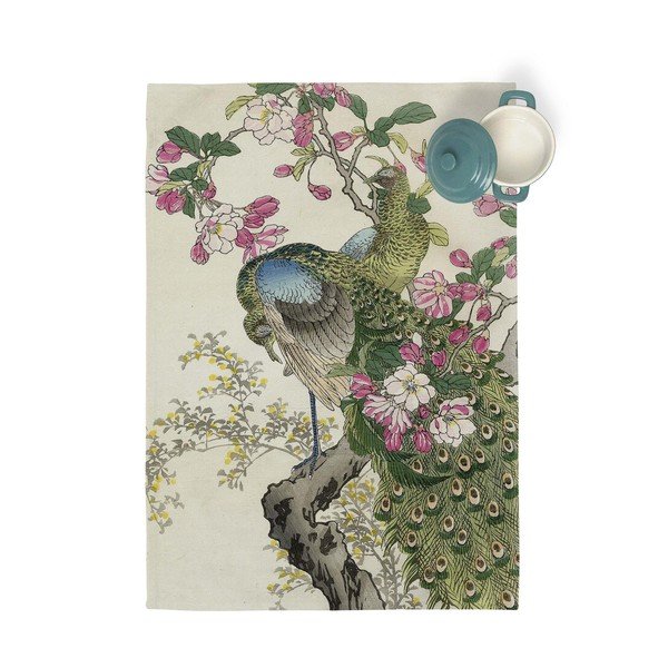 Set 2 prosoape din bumbac pentru bucătărie Happy Friday Basic Japonais, 70 x 50 cm-image-1