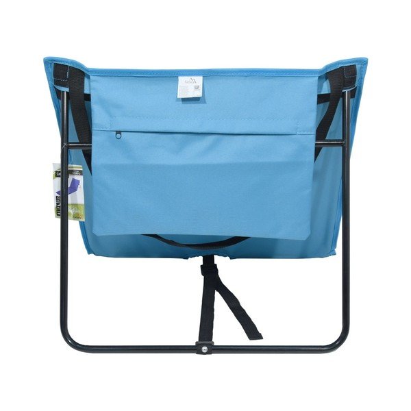 Şezlong pliabil pentru camping Cattara Korfu, albastru-image-2