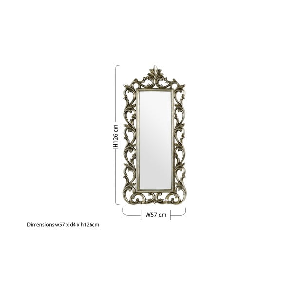 Oglindă de perete 57x126 cm Champagne – Premier Housewares-image-1