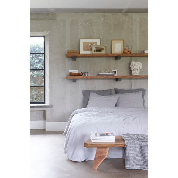 Lenjerie de pat Walra Stewart, 140 x 220 cm, gri deschis-image-1