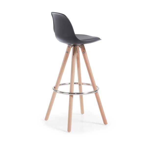Set 2 scaune bar La Forma Stag, negru-image-4