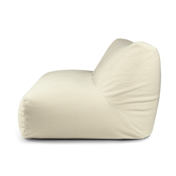 Fotoliu bean bag crem cu tapițerie din țesătură bouclé Sofa Tube 190 – SLOWDOWN-image-2