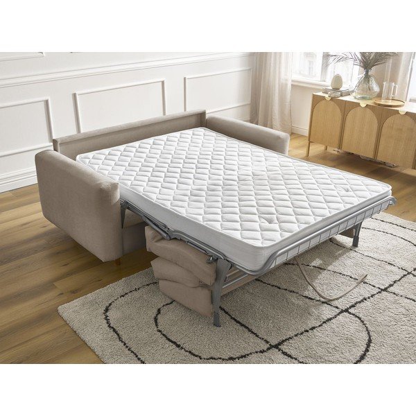 Canapea taupe pentru dormitul zilnic/extensibilă 220 cm Cocoone – Bobochic Paris-image-1