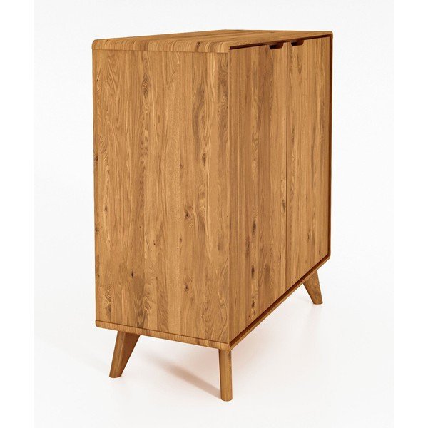 Comodă înaltă din stejar 90x92 cm Greg - The Beds-image-2