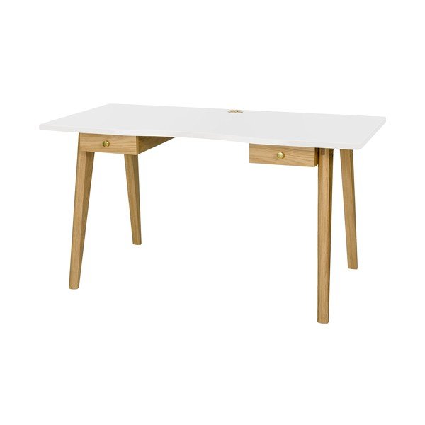 Birou cu aspect de lemn de stejar 70x140 cm Nice – Woodman-image-1