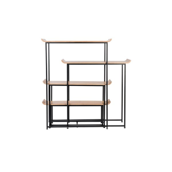 Etajeră din bambus negru-natural  114x148 cm Flodka – Zuiver-image-4