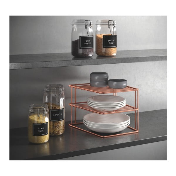 Raft suplimentar arămiu din oțel 25x25 cm Palio – Metaltex-image-1