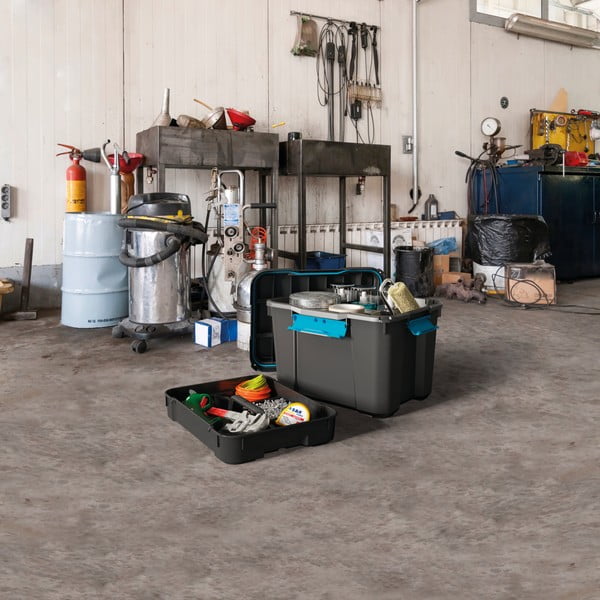 Cutie de depozitare neagră din plastic cu capac 73,5x44,5x46 cm Scuba Box – KIS-image-4