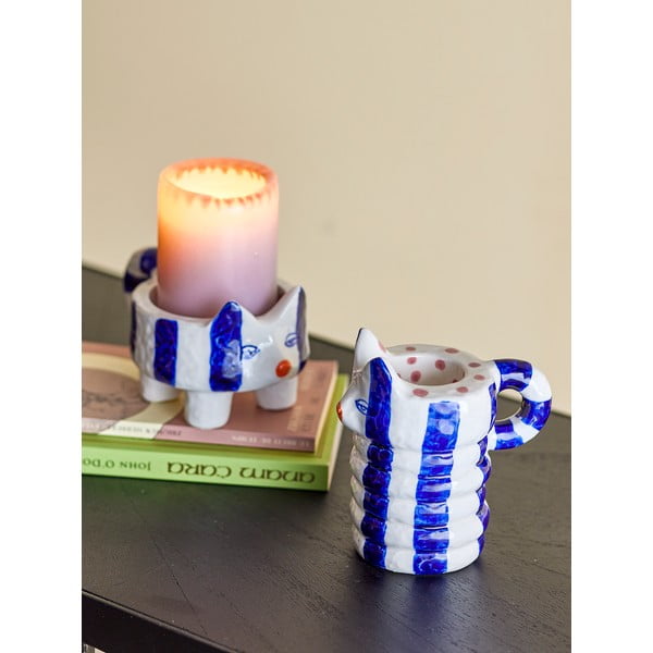 Sfeșnice 2 buc. din gresie Caty – Bloomingville-image-1