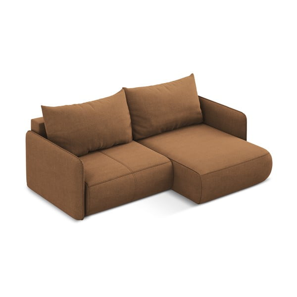 Colțar portocaliu extensibil/cu spațiu de depozitare (cu colț pe partea dreaptă) Nanea – Makamii-image-4