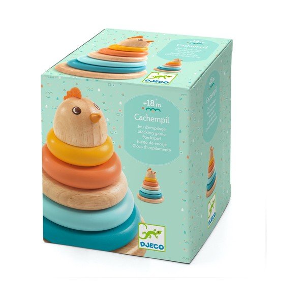 Jucărie pliabilă din lemn pentru copii Djeco Hen-image-3