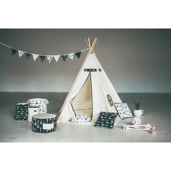 Cort teepee cu 5 laturi VIGVAM Design Arrow, crem-image-1