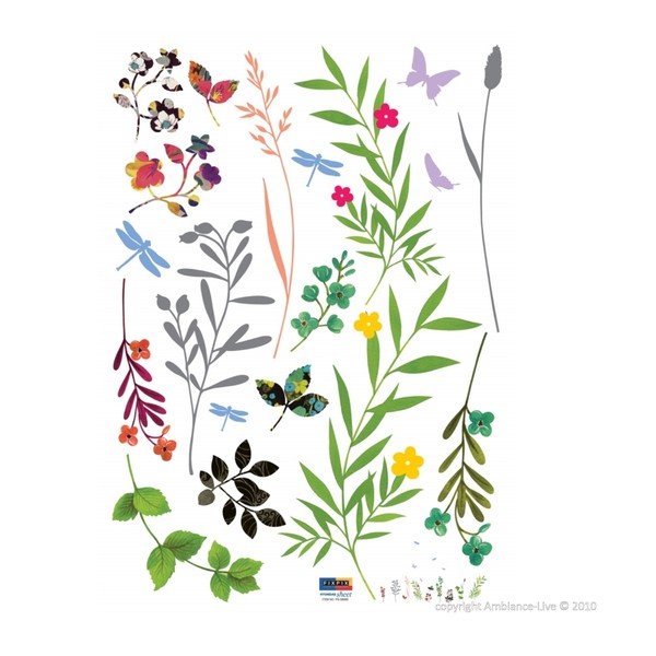 Autocolant Fanastick Grass and Butterflies-image-1