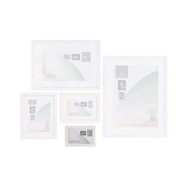 Ramă foto albă cu picior de susținere, de agățat 12,5x17,5 cm Sencillo – Casa Selección-image-1