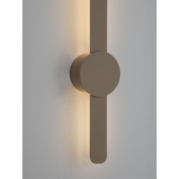 Aplică de perete grej LED din aluminiu Norei – Nova Luce-image-1