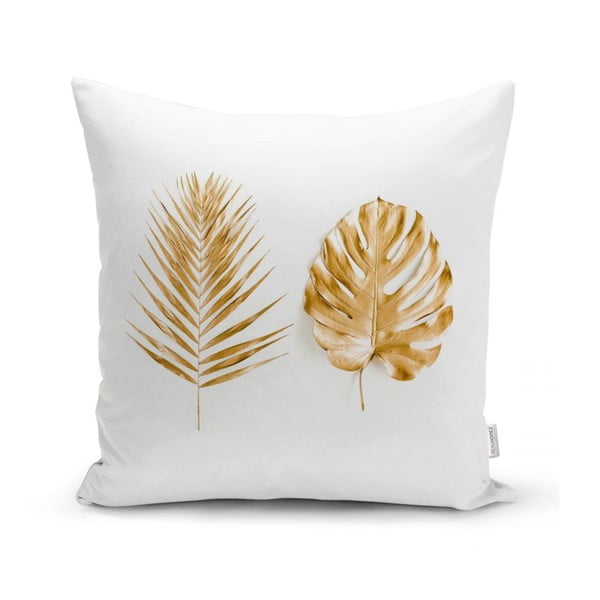 Față de pernă Minimalist Cushion Covers Golden Leafes, 45 x 45 cm