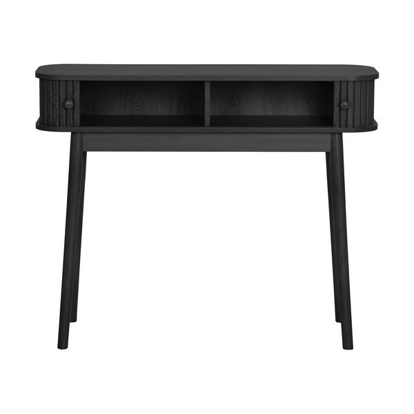 Masă consolă neagră din lemn de pin 30x100 cm Nikoo – House Nordic-image-2