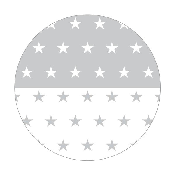 Apărătoare pentru pătuț alb/gri din amestec de bumbac 96 cm Little Stars – Roba-image-3