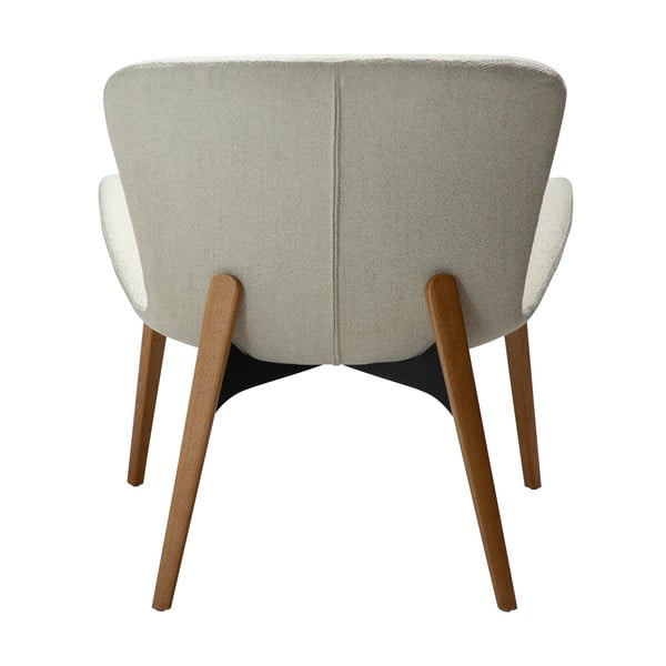 Fotoliu crem cu tapițerie din țesătură bouclé Paragon – DAN-FORM Denmark-image-4