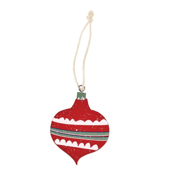 Ornament de Crăciun Rex London Bauble, roșu