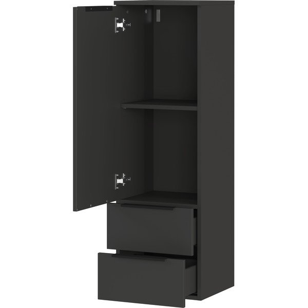 Dulap de baie de perete gri antracit  36x111 cm Crandon – Germania-image-3