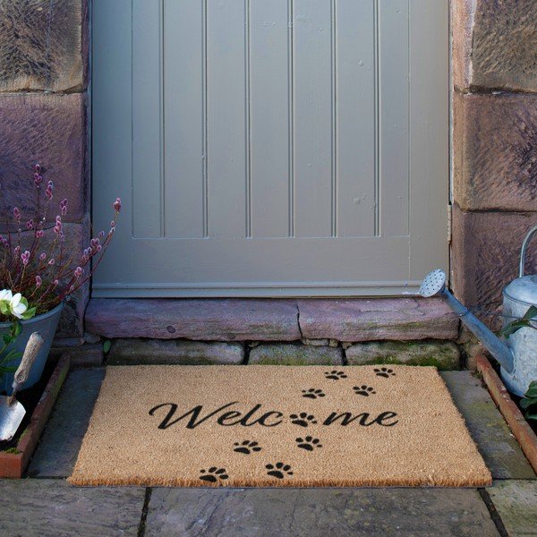 Covoraș de intrare din fibre de nucă de cocos 60x90 cm Welcome Paws – Artsy Doormats-image-4