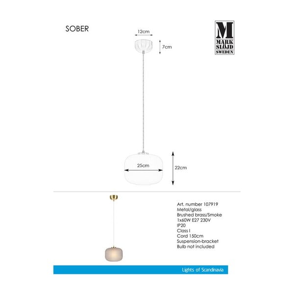 Lustră Markslöjd Sober Smoke-image-2
