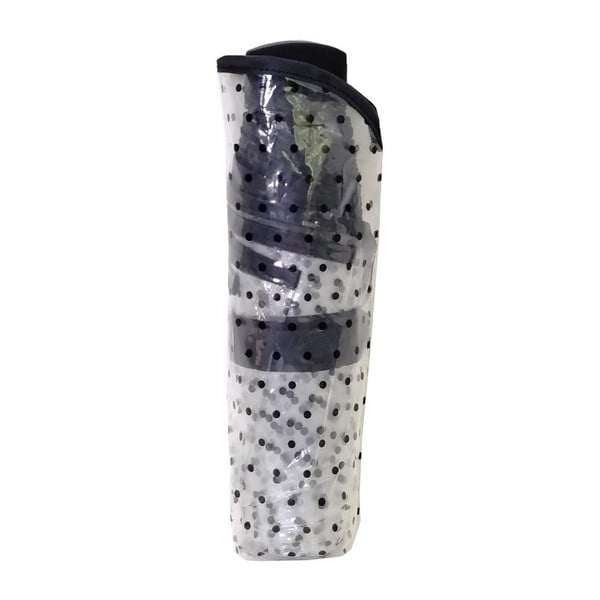 Umbrelă pliabilă Ambiance Black Polka Dots, ⌀ 97 cm, transparent-image-1