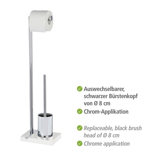 Perie toaletă și suport hârtie igienică Wenko Noble-image-2