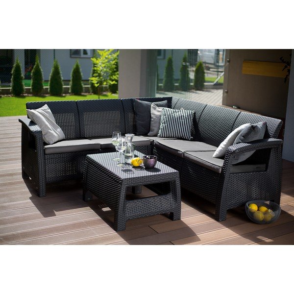 Set mobilier de grădină Keter Relax, gri-image-1