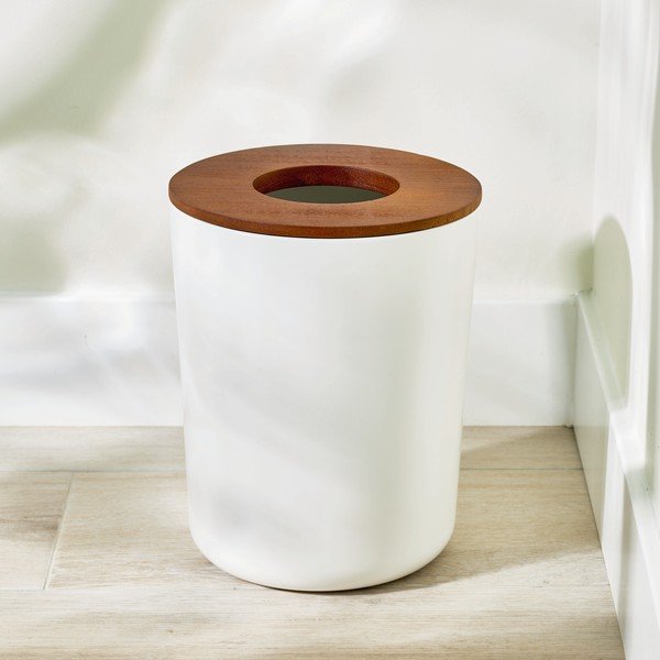 Coș de gunoi iDesign Eco Vanity, alb-image-1