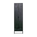 Șifonier negru din lemn de frasin 60x210 cm Silas – WOOOD