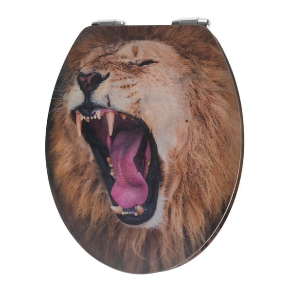 Capac WC din lemn 3D Wenko Lion, 44,5 x 38 cm-image-1