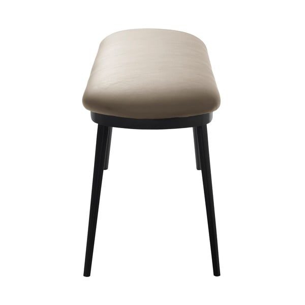 Bancă bej cu tapițerie din imitație de piele Gain – Unique Furniture-image-2