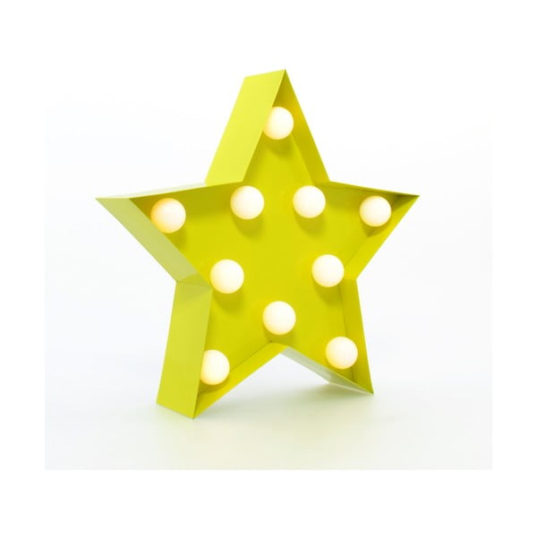 Lumină decorativă Carnival Star, galbenă
