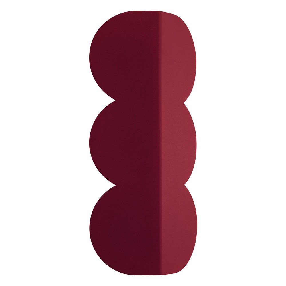 Aplică de perete burgundy din aluminiu BISCUIT – Thoro