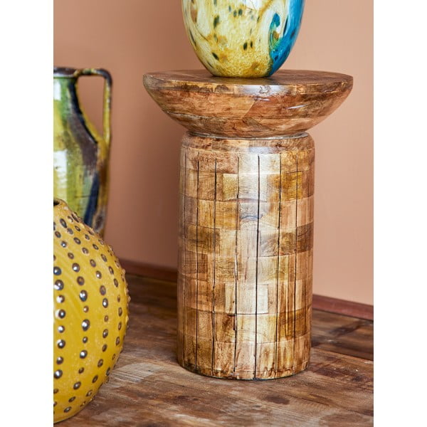 Măsuță auxiliară rotundă din lemn de mango ø 30 cm Yasme – Bloomingville-image-1