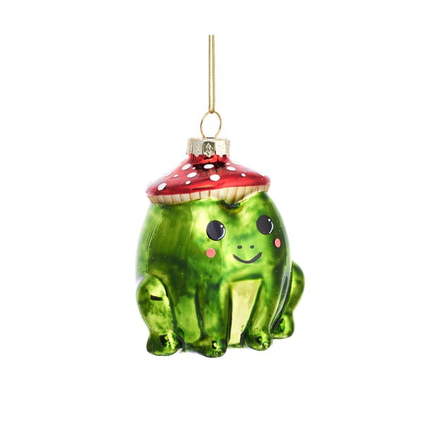 Ornament de Crăciun din sticlă Frog – Sass & Belle