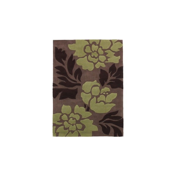 Covor Hongkong Brown Green, 120 x 170 cm