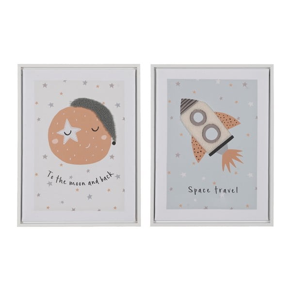 Tablouri pentru copii 2 buc. 30x40 cm Space – Ixia