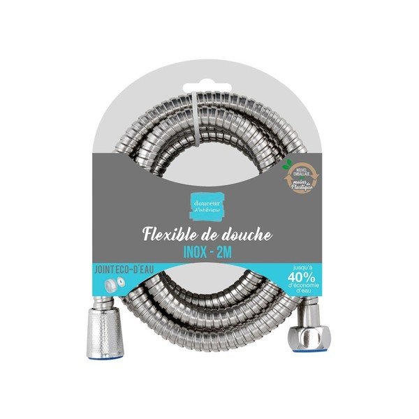 Furtun de duș din oțel Hydro – douceur d'intérieur-image-1