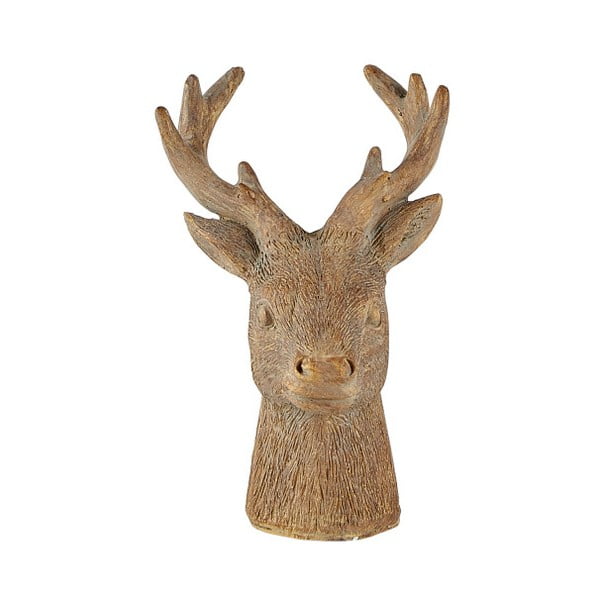 Statuetă decorativă KJ Collection Reindeer Head, 12,5 cm, maro