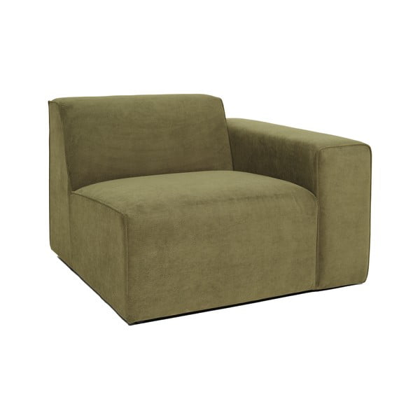 Modul pentru canapea verde   din catifea reiată  (partea dreaptă) Sting - Scandic-image-2