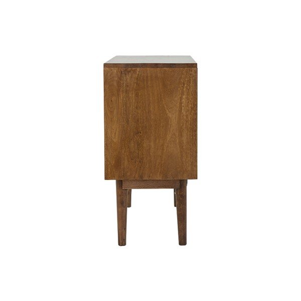 Comodă maro închis joasă din lemn  100x80 cm Bitika – Light & Living-image-3