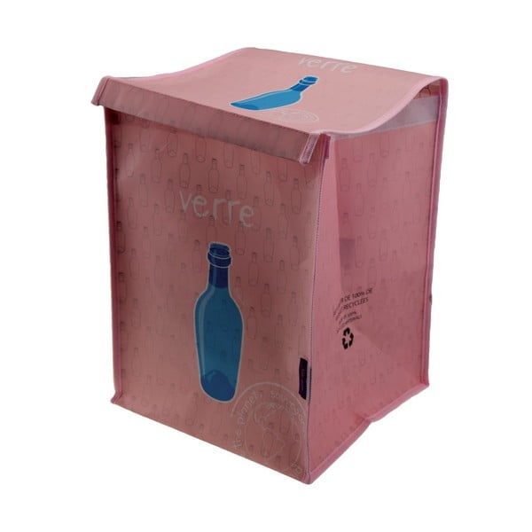 Coș pentru reciclat sticla Incidence Rubbish, roz