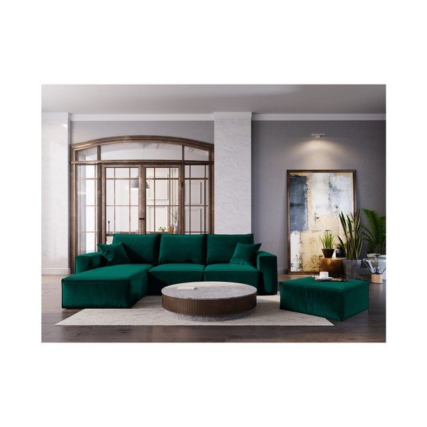 Puf Cosmopolitan Design Florida, 65 x 65 cm, verde-image-3